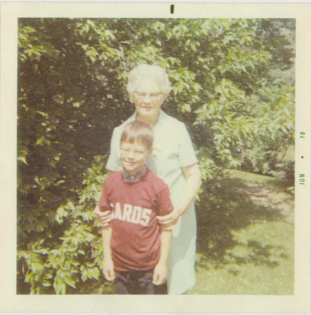 Steve Hopkins with his grandmother, Bernice Hopkins 